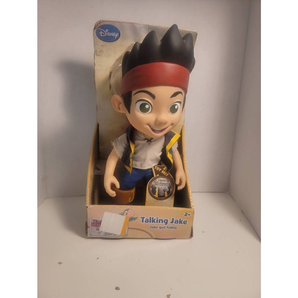 Disney Kids' Multicolor Jake And The Never Land Pirate Talking Toy Doll NWOT